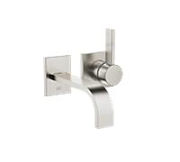 Dornbracht MEM Mitigeur monocommandé mural pour lavabos sans vidage, saillie 177mm, 36860782-06, Couleur: Platine Mat