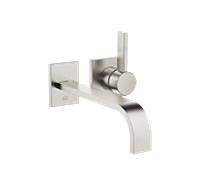 Dornbracht MEM Mitigeur monocommandé mural pour lavabos sans vidage, saillie 247mm, 36862782-06, Couleur: Platine Mat