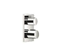 Thermostat encastré Dornbracht avec réglage de débit à deux voies, kit de montage final, 36426670-08, Couleur: platine