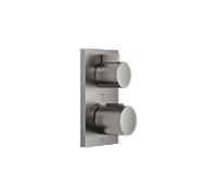 Thermostat encastré Dornbracht avec régulation de débit à trois voies, 36427670-99, Couleur: foncé Platine mat