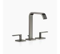 Dornbracht IMO Mélangeur de lavabo à trois trous, avec garniture d'écoulement, saillie 165mm, 20713671-99, Couleur: foncé Platine mat