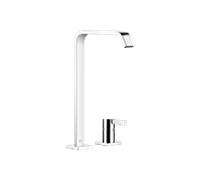 Dornbracht IMO Mitigeur de lavabo à deux trous avec bec haut, sans garniture de vidage, saillie 220mm, 29218671-00, Couleur: chrome