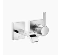 Dornbracht IMO Mitigeur monocommandé mural pour lavabos, sans vidage, saillie 140mm, 36860671-93, Couleur: Chrome Mat