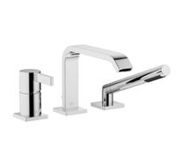 Dornbracht IMO Mitigeur monocommandé pour baignoire à trois trous pour montage sur bord de baignoire ou sur bord de carrelage, saillie 224 mm, 27412670-27, Couleur: Light Gold brossé