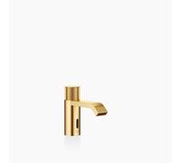 Dornbracht IMO robinetterie de lavabo, fonction ouverture/fermeture électrique, alimentation secteur, sans vidage, saillie 130mm, 44511670-28, Couleur: Laiton brossé