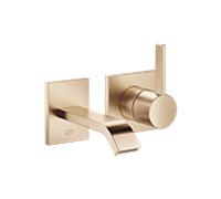 Dornbracht IMO robinetterie murale pour lavabo 36861671-27 sans garniture de vidange , or clair brossé
