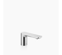 Dornbracht LISSÉ Bec déverseur pour lavabos sans garniture de vidage, saillie 130mm, 13700845-93, Couleur: Chrome brossé