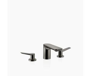 Dornbracht LISSÉ Mélangeur de lavabo à trois trous avec garniture d'écoulement, 20713845-99, Couleur: foncé Platine mat