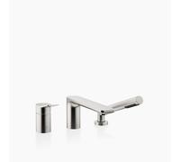 Dornbracht LISSÉ Mitigeur monocommandé pour baignoire à trois trous pour montage sur bord de baignoire ou de carrelage, 27412845-06, Couleur: Platine Mat