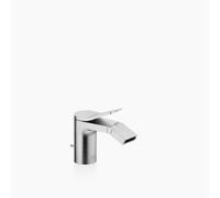Dornbracht LISSÉ Mitigeur monocommandé pour bidets avec garniture d'écoulement, saillie 123mm, 33600845-93, Couleur: Chrome brossé