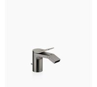 Dornbracht LISSÉ Mitigeur monocommandé pour bidets avec garniture d'écoulement, saillie 123mm, 33600845-99, Couleur: foncé Platine mat