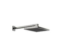 Dornbracht Lulu douche à effet pluie 28786710-99 avec raccord mural, platine foncé mat