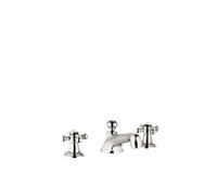Dornbracht MADISON Mélangeur de lavabo à trois trous avec garniture d'écoulement, 20700360-08, Couleur: platine