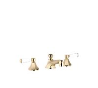Dornbracht MADISON Mélangeur de lavabo à trois trous avec garniture d'écoulement, saillie 135mm, 20700370-09, Couleur: laiton