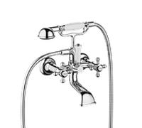 Dornbracht MADISON Mitigeur de bain pour montage mural, avec douchette à main, saillie 160mm, 25023360-00, Couleur: chrome