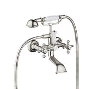Dornbracht MADISON Mitigeur de bain pour montage mural, avec douchette à main, saillie 160mm, 25023360-06, Couleur: Platine Mat