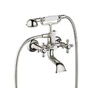 Dornbracht Madison Mélangeur bain de poignée 25023360-08 avec ensemble de douche, le platine