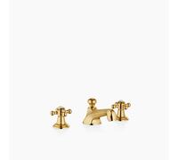 Dornbracht MADISON Mélangeur de lavabo à trois trous avec garniture d'écoulement, 20700360-28, Couleur: Laiton brossé