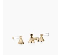 Dornbracht MADISON Mélangeur de lavabo à trois trous avec garniture d'écoulement, saillie 135mm, 20700370-09, Couleur: laiton