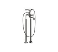Dornbracht Madison mitigeur bain 2 trous 25943360-99, pose libre, avec set de douche, platine foncé mat
