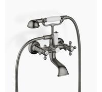 Dornbracht MADISON Mitigeur de bain pour montage mural, avec douchette à main, saillie 160mm, 25023360-99, Couleur: foncé Platine mat