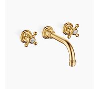Dornbracht MADISON Mitigeur mural pour lavabo sans vidage, saillie 190mm, 36712361-28, Couleur: Laiton brossé