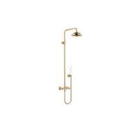Dornbracht Madison set de douche 26632360-28 avec mitigeur de douche à deux mains, saillie de la douche sur pied 420 mm, laiton brossé
