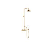 Dornbracht Madison set de douche 34459360-28 avec thermostat de douche, saillie de douche sur pied 420 mm, laiton brossé