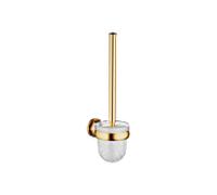 Dornbracht Madison WC - garniture de toilette Modèle mural, insert en verre verre cristal, mat, laiton brossé