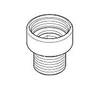 Dornbracht mamelon réducteur mamelon 04240300300-99 04240300300 D.30 x 32 mm Dark Platinum w