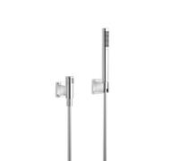 Dornbracht match1 Symetrics chromé, avec rosaces simples et valve