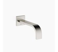 Dornbracht MEM Bec déverseur mural pour lavabos, sans garniture d'écoulement, saillie 200mm, 13800782-06, Couleur: Platine Mat