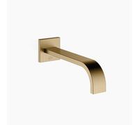 Dornbracht MEM Bec déverseur pour baignoire, montage mural, portée 220mm, 13801782-39, Couleur: Dark Brass brossé