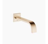 Dornbracht MEM Bec déverseur pour baignoire, montage mural, portée 220mm, 13801782-46, Couleur: Champagne brossé