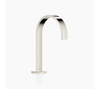 Dornbracht MEM Bec déverseur pour lavabos avec garniture d'écoulement, saillie 200mm, 13715782-08, Couleur: platine
