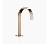 Dornbracht MEM Bec déverseur pour lavabos avec garniture d'écoulement, saillie 200mm, 13715782-42, Couleur: Bronze brossé