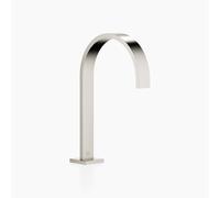 Dornbracht MEM Bec déverseur pour lavabos sans garniture d'écoulement, saillie 200mm, 13716782-06, Couleur: Platine Mat