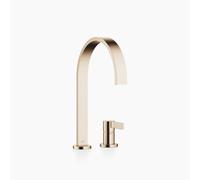 Dornbracht MEM Cuisine robinetterie à deux trous avec rosaces individuelles, saillie 241mm, 32815682-46, Couleur: Champagne brossé