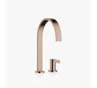 Dornbracht MEM Cuisine robinetterie à deux trous avec rosaces individuelles, saillie 241mm, 32815682-42, Couleur: bronze brossé