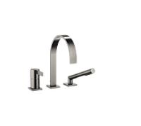 Dornbracht Mem mélangeur de bain à trois trous 27412782-99 pour l'installation du bord de la baignoire / du bord du carrelage, platine foncé mat