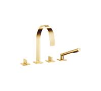 Dornbracht Mem mélangeur de bain à quatre trous 27532782-28 pour installation sur le bord de la baignoire / le bord du carrelage, laiton brossé