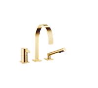 Dornbracht Mem mélangeur de bain à trois trous 27412782-28 pour l'installation de bord de baignoire / bord de carrelage, laiton brossé