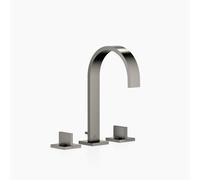 Dornbracht MEM Mélangeur de lavabo à trois trous avec rosaces individuelles, avec garniture d'écoulement, saillie 165mm, 20713782-99, Couleur: foncé Platine mat