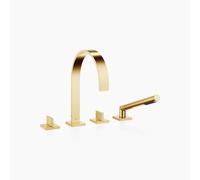 Dornbracht MEM Mitigeur de bain à 4 trous pour montage sur bord de baignoire ou sur bord de carrelage, saillie 220mm, 27532782-28, Couleur: Laiton brossé