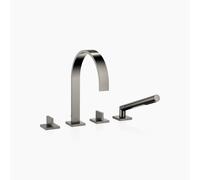 Dornbracht MEM Mitigeur de bain à 4 trous pour montage sur bord de baignoire ou sur bord de carrelage, saillie 220mm, 27532782-99, Couleur: foncé Platine mat