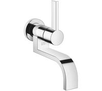 Dornbracht MEM Mitigeur monocommandé mural pour lavabos sans vidage, saillie 185mm, 36805782-00, Couleur: chrome