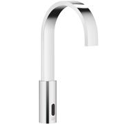Robinetteries de lavabo MEM de Dornbracht avec fonction électronique d'ouverture et de fermeture, sans vidage, fonctionnement sur piles et sur secteur, 44521782-00, Couleur: chrome