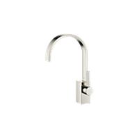 Dornbracht MEM Mitigeur monocommandé pour lavabos avec garniture d'écoulement, saillie 200mm, 33501782-08, Couleur: platine