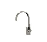 Dornbracht Mem mitigeur monocommande 33501782-99 pour lavabo, avec garniture de vidage , Dark Platinum matt