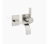 Dornbracht MEM Mitigeur monocommandé mural pour lavabos sans vidage, saillie 177mm, 36860782-06, Couleur: Platine Mat
